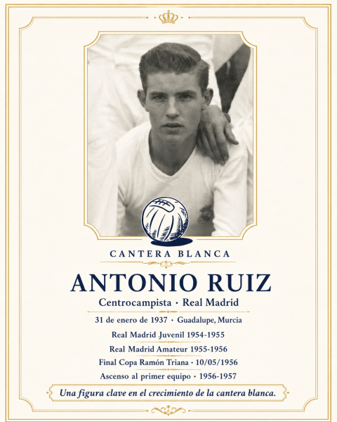Antonio Ruiz centrocampista Real Madrid cantera