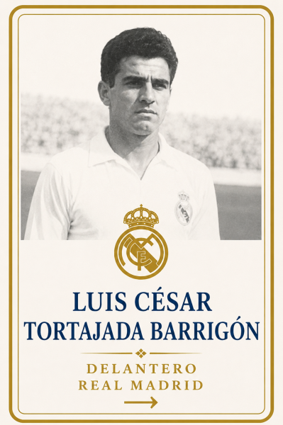 Luis César Tortajada Barrigón delantero Real Madrid