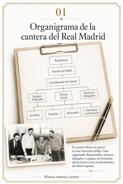 Organigrama cantera Real Madrid