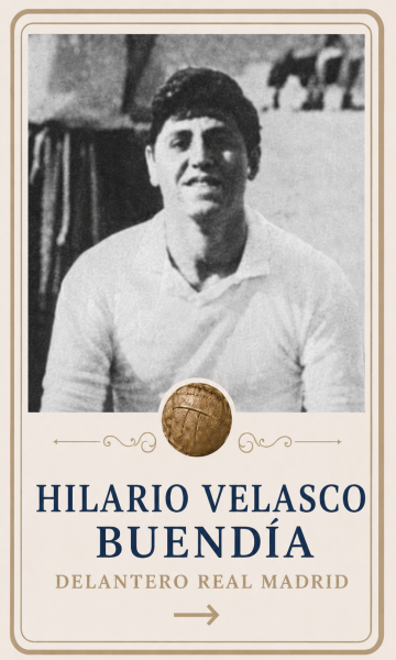 Hilario Velasco Buendía delantero del Real Madrid