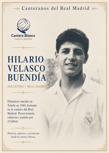 Hilario Velasco Buendía delantero del Real Madrid