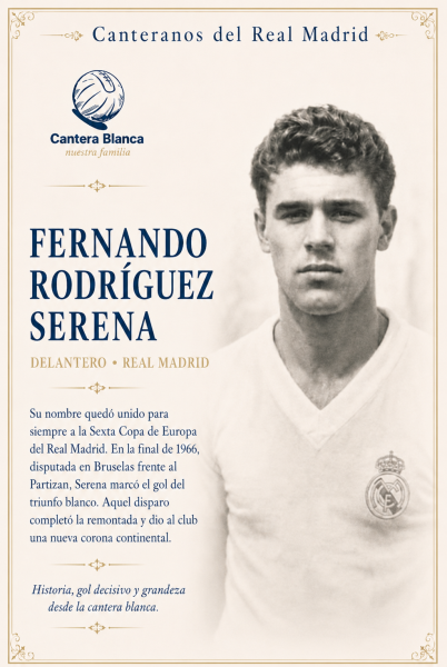 Fernando Rodríguez Serena delantero del Real Madrid