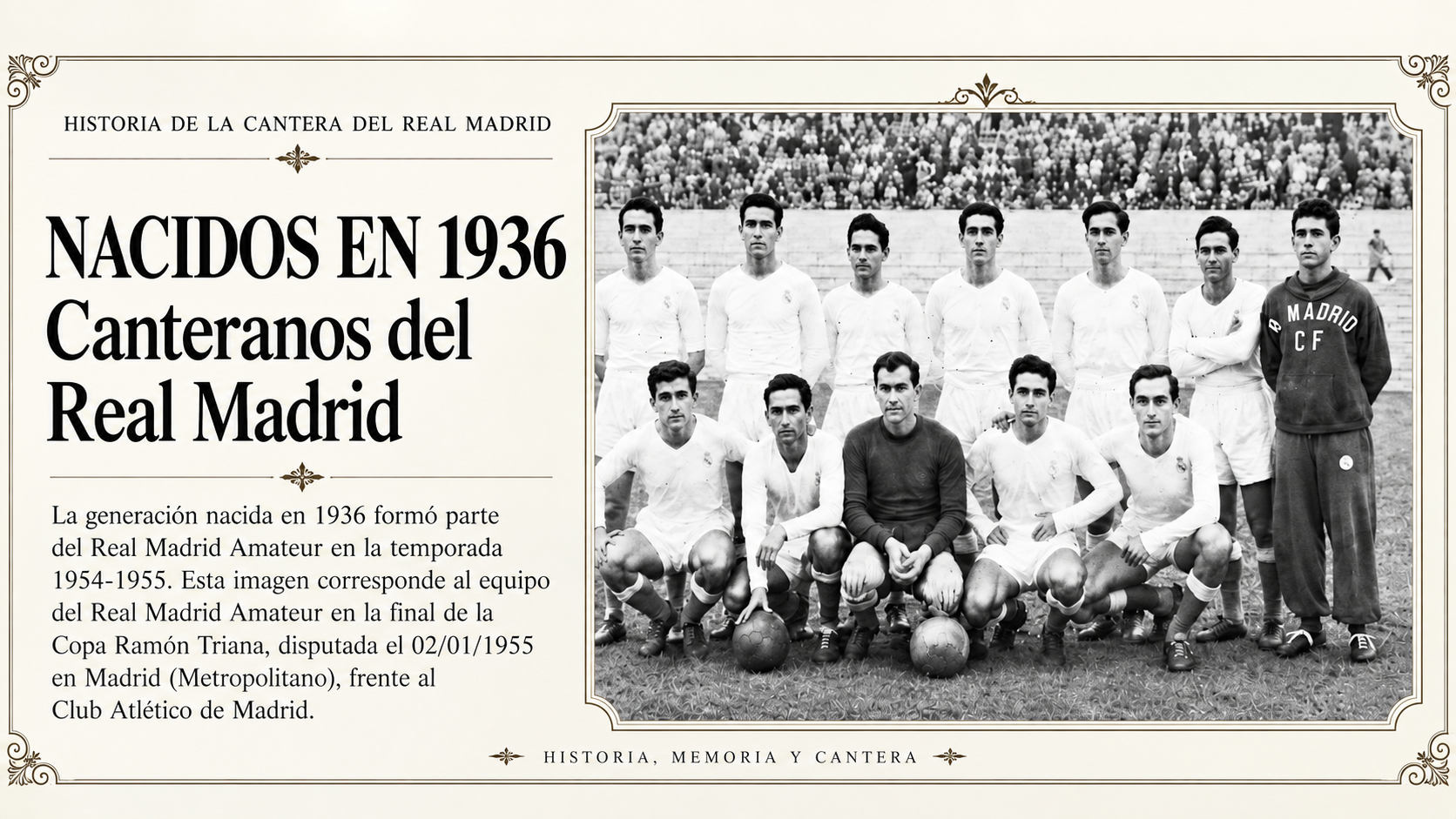 Canteranos del Real Madrid nacidos en 1936