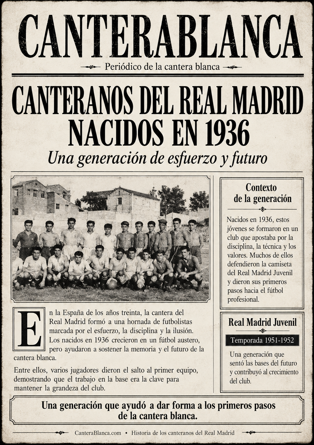 Canteranos del Real Madrid nacidos en 1936